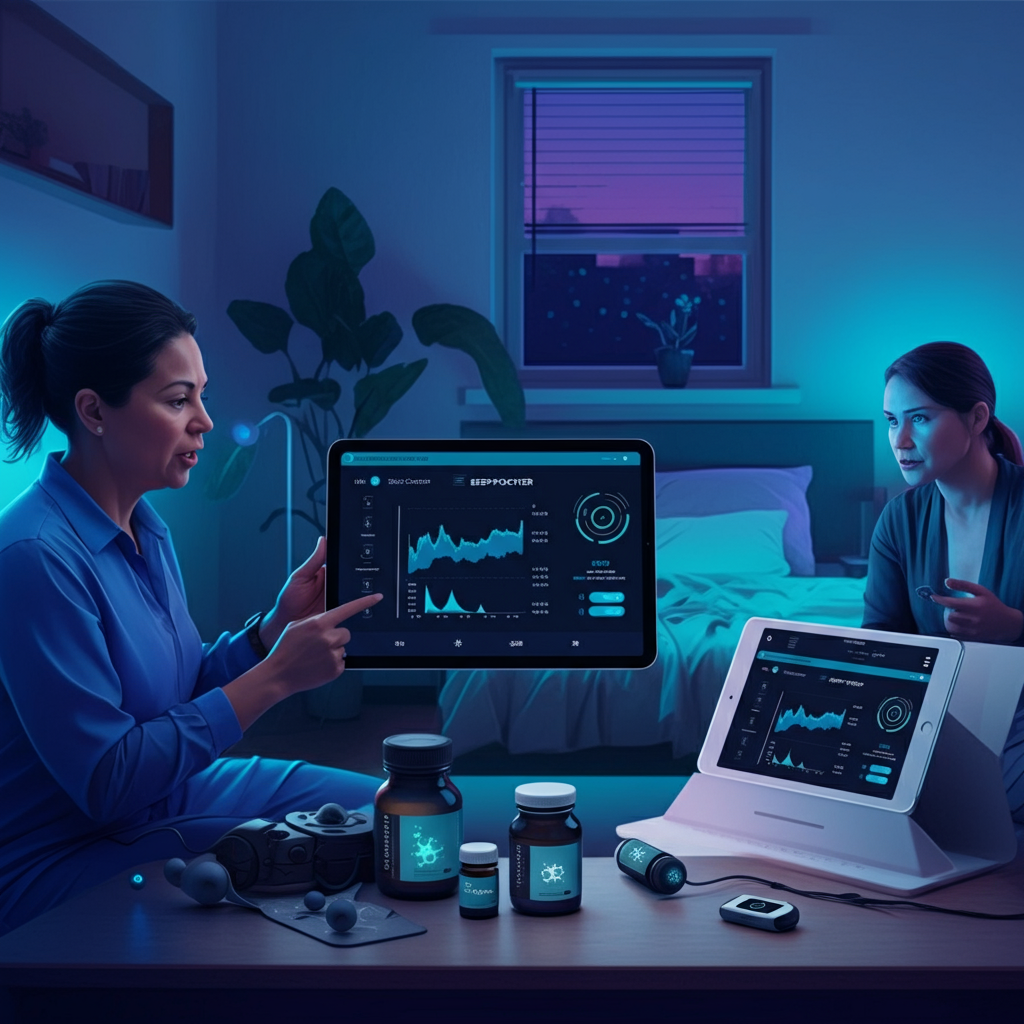 sleep coach and client