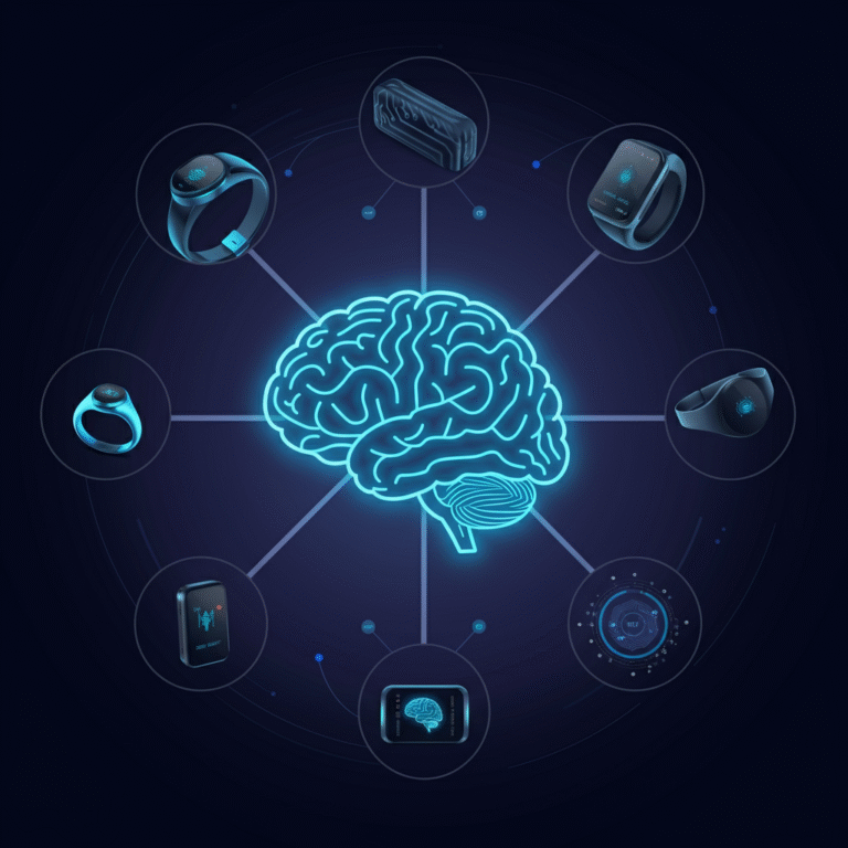 illustration of biohacking tech