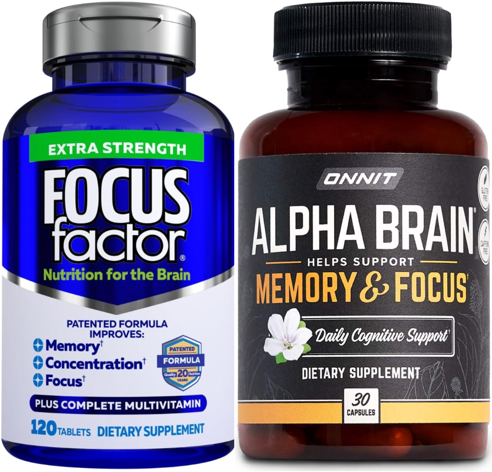 Focus Factor vs Alpha Brain: Nootropic Review